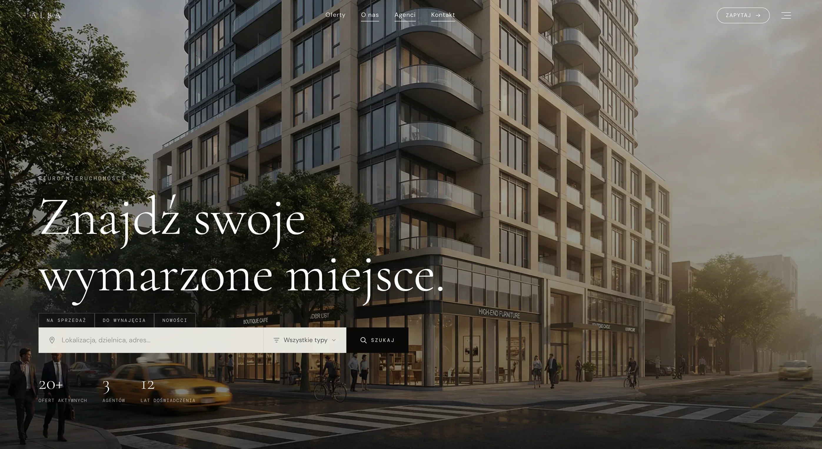 Podgląd strony nieruchomości Alba